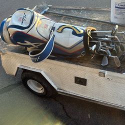 Golf Clubs And Carrying Bag..