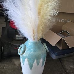 Vase With Pampas Grass