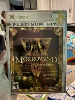 The elder scrolls 3 morrowind GOTYE
