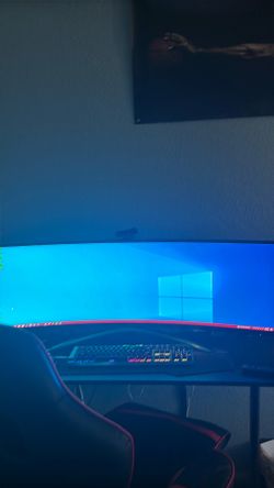 Ultra wide monitor 42 inches used 3840 x 1080 60hz