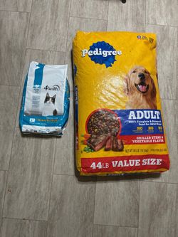 Hello! We have brand new pet food available:  Dog Food: Pedigree Adult, Grilled Steak & Vegetable flavor, 44 lb bag (Value Size) — $30/10 Cat Food: 4H