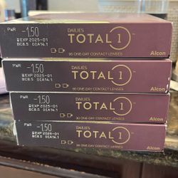 Alcon Dailies Total ONE 4 Boxes -1.5