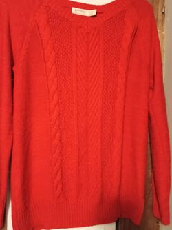 Woman's faded glory  sweater. It's practically new. Size large. I actually onlybought it to hanging up in my closet ever since.