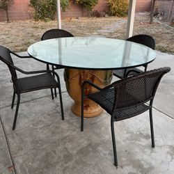Vintage Glass Table