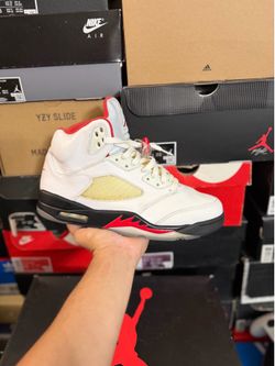 2020 Jordan Fire Red 5s size 10.5 USED But Clean