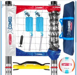 Heavy Duty Volleyball Net Set