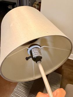 Room Essentials Gray Table Lamp with USB Charging Port