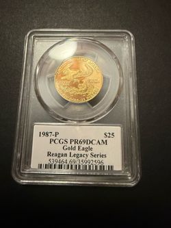 1987 P $25 PCGS 69 DCAM Reagan Legacy Series