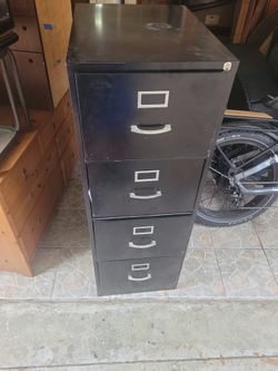 Black File Cabinet