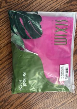 Sixim pink ribbed seamless Leggings size small
