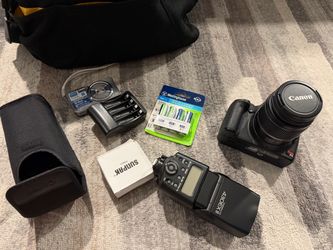 Canon EOS Rebel T1i and Sony Cyber-shot DSC-W570 Camera Bundle