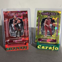 Panini Prizm Temple Men lot: Demar Derozan x Donovan Mitchell 158/175