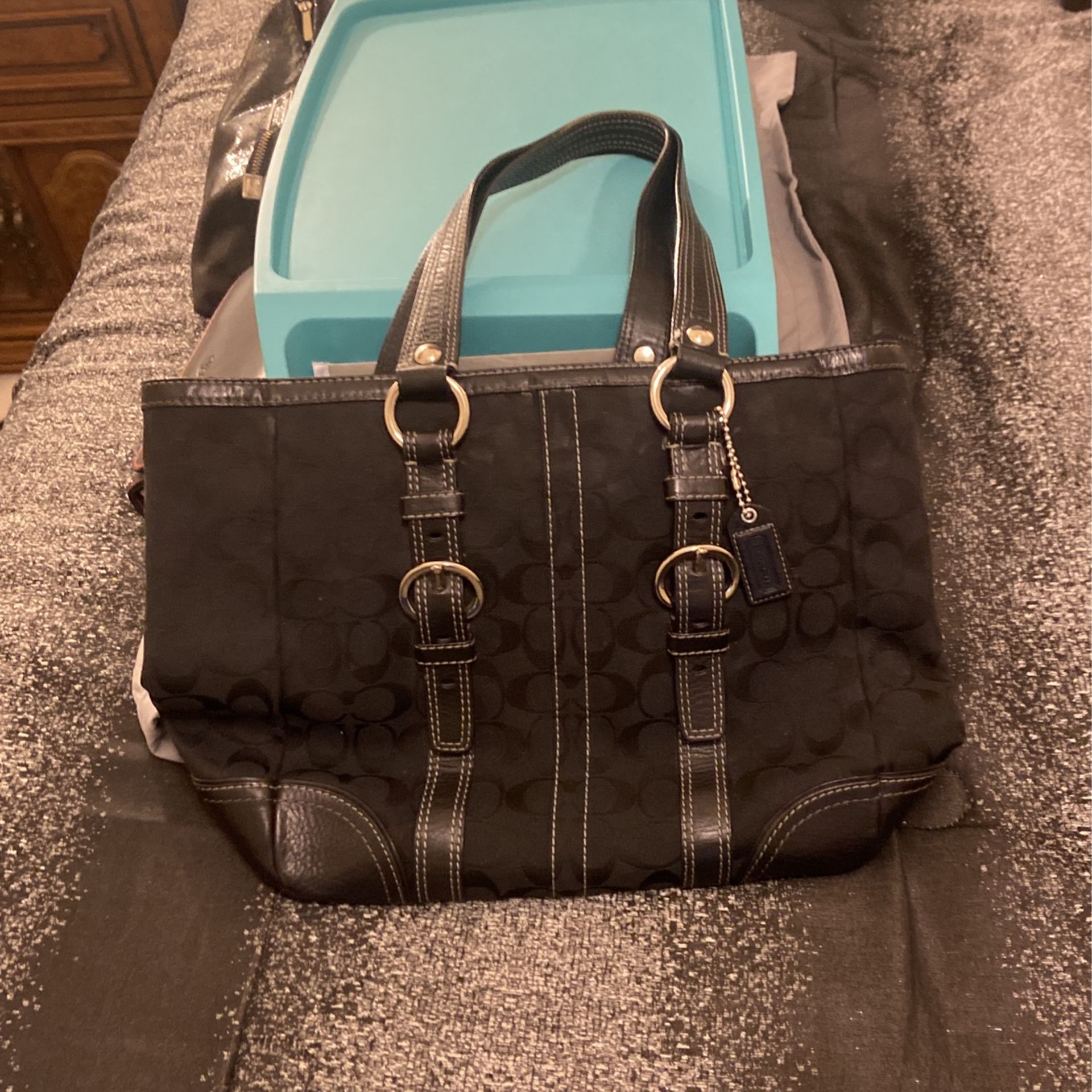 Large Black Coach Purse