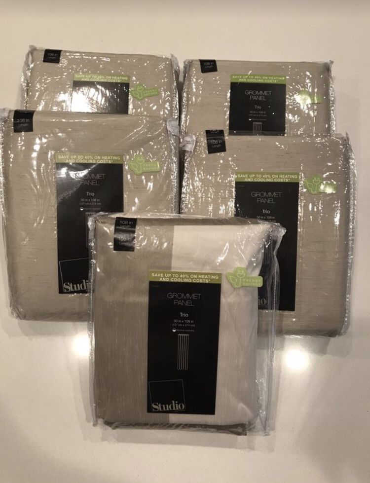 Grommet Window Panel/ Curtains 50inX108in