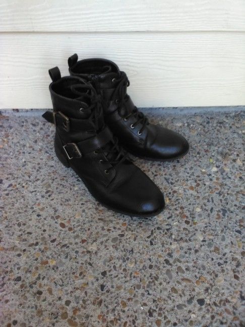 White Mt. Black Buckle Boots