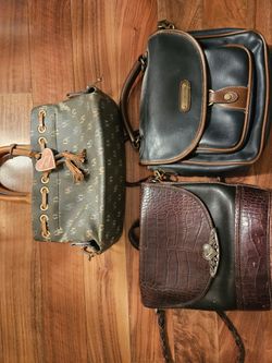 Lot Of 3 Small Leather Purses, Good Condition!
