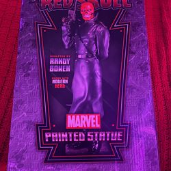 Red Skull Printed Statue Marvel Bowen Design 