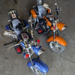 Toddlers motorized riding choppers $75 Each