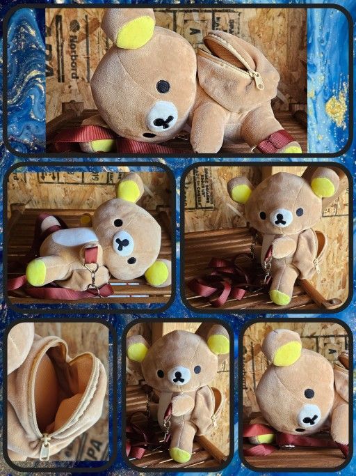 Rilakkuma Plush Side Backpack Cute/Kawaii