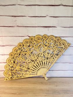 Vintage French Provincial Decorative Wall Fan