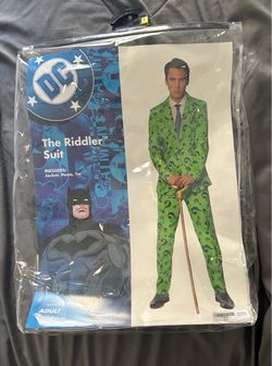 DC The Riddler Suit Adult Medium Costume