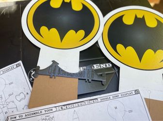 Original Authentic Batman Knightsend Double Dump Display Kit