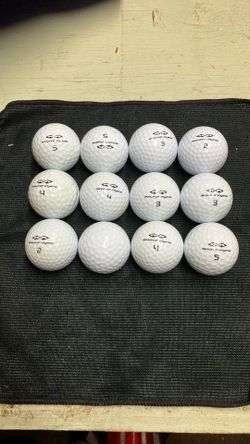 12 New Snake Eyes Golf Balls