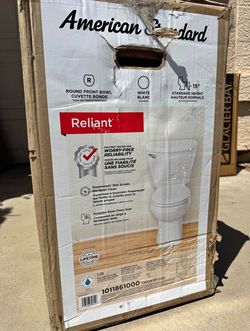 American Standard Reliant 12 in. Rough In 2-Piece 1.28 GPF Single Flush Round Toilet