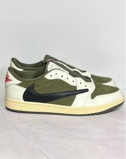 Travis Scott Jordan 1  Low Medium Olive