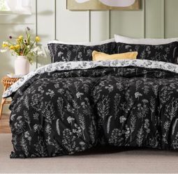 3pcs comforter and sham set, queen size, new