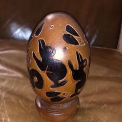 Vintage wooden statue