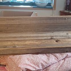 Two Old Barn Wood Hanging Shelves 