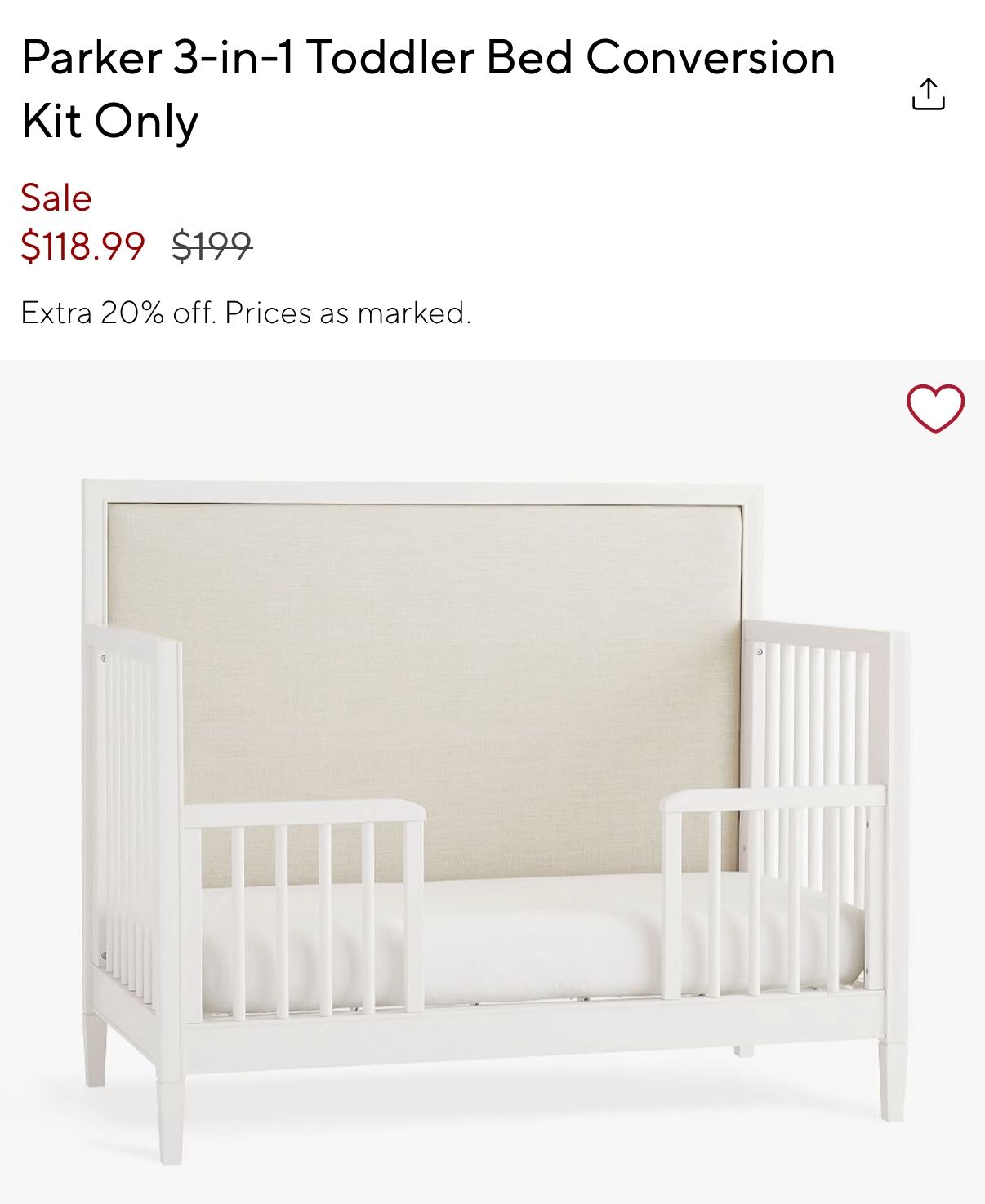 Pottery Barn Kids Crib $80 or BO