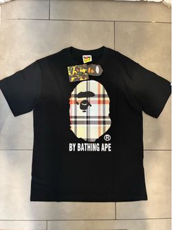 BURBERRY BAPE SHIRT BLACK SIZE MEDIUM