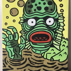 Creature From The Black Lagoon Painting