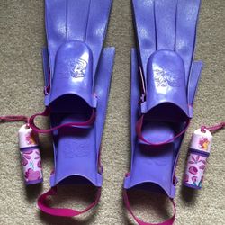 Girls Disney Flippers Small