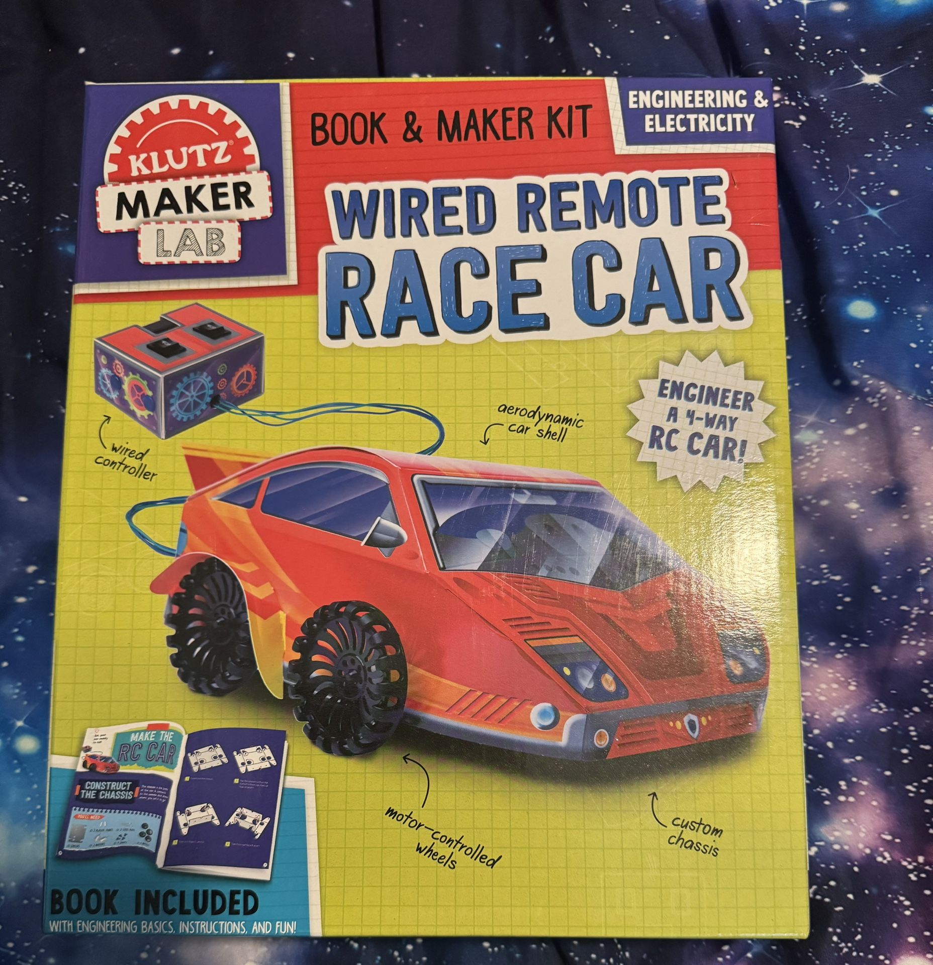 Klutz Maker Lab Wired Remote Race Car Kit – NEW!