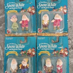 Disney Snow White & the Seven Dwarfs Mattel Figure Toy Dopey Grumpy Doc