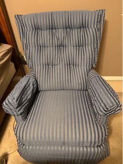 Old fashion lazy boy rocking recliner (re upholstered)￼