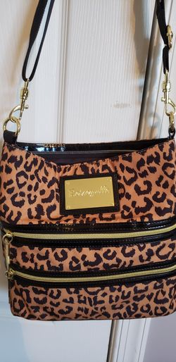 Cheetah print Betsy Johnson messenger bag
