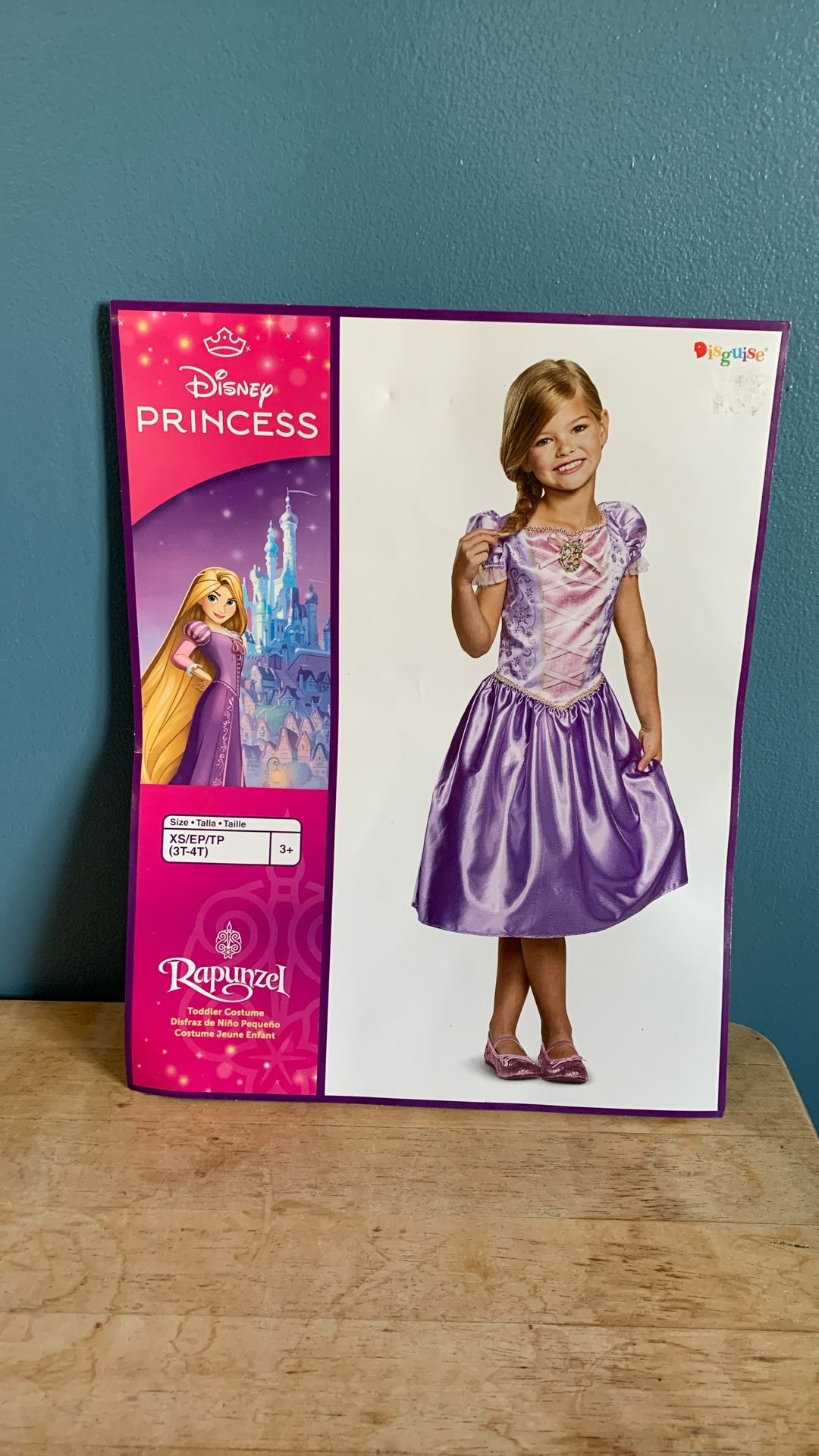 HALLOWEEN DISNEY TANGLED PRINCESS RAPUNZEL TODDLER SIZE 3T-4T AND SMALL 4-6 COSTUME