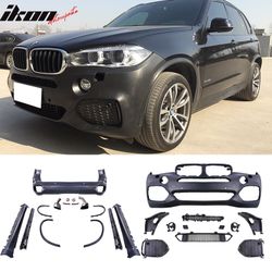 Fits 2014-2018 BMW F15 X5 Full Front + Rear Bumper Cover Conversion Replacement PP