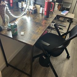 Desk and chair