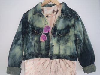 women’s jean jacket, hand made