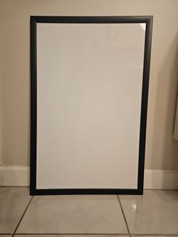 Large Dry Erase board with black frame - 24×36 inches