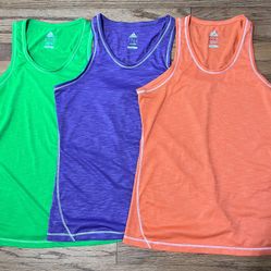 Lot Of 3 Adidas Exercise Tanks 