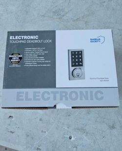 New Shield Security Electronic Keypad Deadbolt Lock (Satin Nickel)