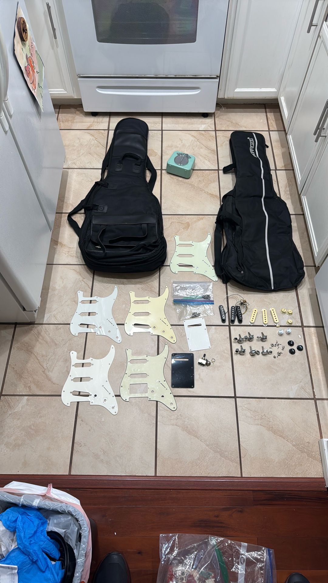 Assorted Electric Guitar Gear And Parts