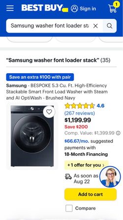Samsung washer and dryer stackable