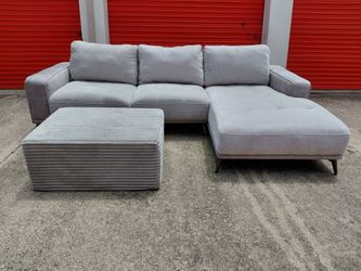 Couch/Lounge & Ottoman (delivery available)